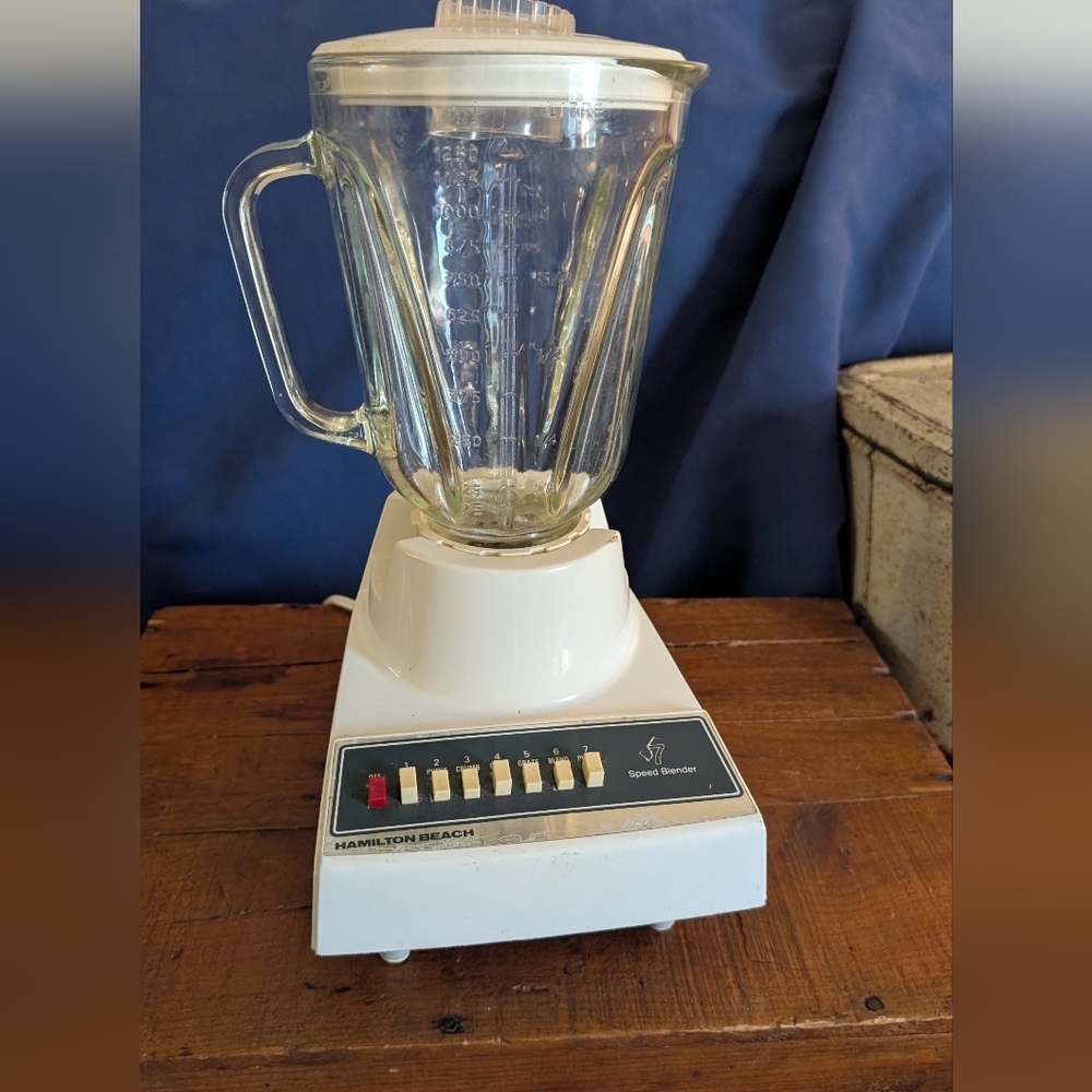 Vintage Mug Handle Glass Mixer